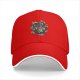 Black Baseball Cap With Psychedelic Skull Snake Graphic