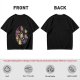 Olive Green T-Shirt With Whimsical Fruit Bird Graphic Print