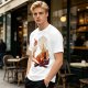 Anime Fire Bender Silhouette Graphic T-Shirt