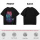 Olive T-Shirt With Vibrant Fantasy Creature Graphic Print