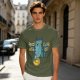 Olive T-Shirt With Grumpy Cat Feed Me And F Off Print