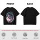 Olive T-Shirt with Yin Yang Dragon Floral Sun Moon Art