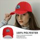 Black Baseball Cap With Cute Egyptian Cat Graphic Design