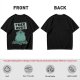 Olive T-Shirt With Free Hugs Monster Graphic Print