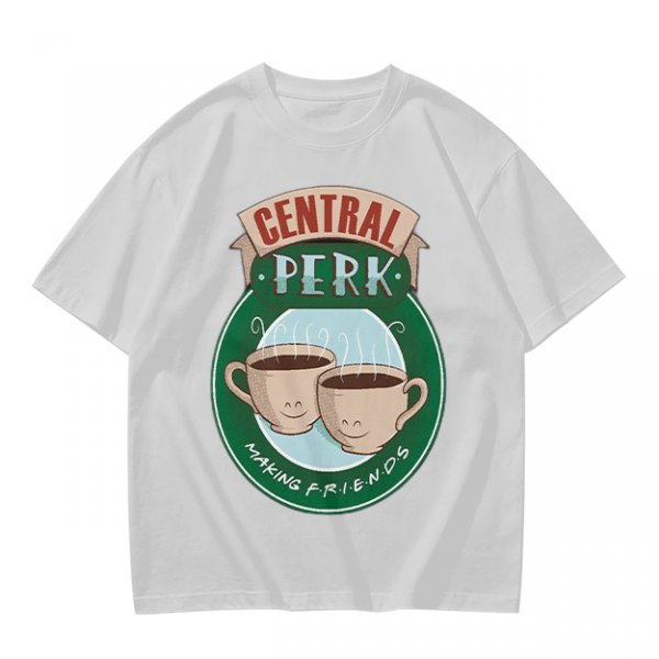 Central Perk Making Friends Coffee Cup Graphic T-Shirt