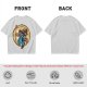 Olive T-Shirt With Fantasy Wizard Character Graphic Print