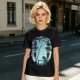Olive T-Shirt With Silhouetted Forest Scene And Two Figures