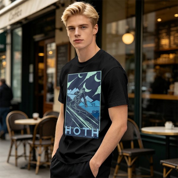 Hoth Skiing Graphic Tee for Winter Sports Fans