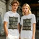 Olive t-shirt with humorous 'some things are better left alone' print