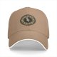 Black baseball cap with vintage clock face graphic