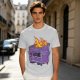 Olive T-Shirt With Burning Dumpster 'My Future' Graphic