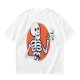 Olive Skeleton Holding Coffee Mug Graphic T-Shirt
