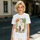 Anime Themed Graphic T-Shirt With Whimsical Character Artwork