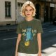 Olive T-Shirt With Grumpy Cat Feed Me And F Off Print