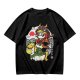 Olive T-shirt with Panda Warrior Riding Mythical Horse Graphic