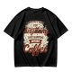 Olive t-shirt with 'I was not built for anything before coffee' print