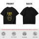 Olive T-Shirt with Marvin Text and Simple Face Graphic