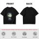 Olive T-Shirt With Skull Silhouette Print Featuring Forest Spirits
