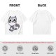 Olive T-Shirt with Cute Raccoon Holding Coffee Mug Print