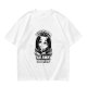 Olive t-shirt with Wednesday Addams 'I Like People Far Away From Me' print