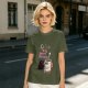 Coffee is my psychotherapist graphic olive t-shirt