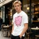 Olive Green T-Shirt With Cute Pink Piggy Bank Graphic Print