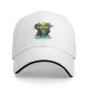 Black Baseball Cap With Neon Skull Wizard Graphic Design
