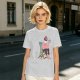 Olive T-Shirt With Relaxed Bearded Man Holding Skull Cup Print