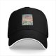 Black Baseball Cap with Japanese Ukiyo-e Dragon and Lightning Art Print