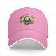 Black baseball cap with No-Face spirit floral wreath print