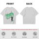 Olive green graphic t-shirt with 'Scandalacious' print and witch hat design