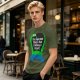 Olive T-Shirt With Dinosaur Graphic And Self Belief Text