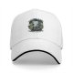 Black baseball cap with more plants less people cat and plant graphic