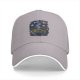 Black baseball cap with starry night ramen bowl graphic