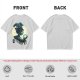 Olive Witch Graphic T-Shirt With Winged Monkey And Crystal Ball