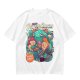 Psyce Cream Insane Flavor Graphic Tee with Whimsical Monster and Characters