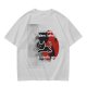 Olive graphic tee with funny cat and leave your problems behind quote
