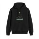 Black Hoodie With Decorated Christmas Tree Graphic