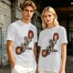 Olive T-shirt with Fire Bending Warrior Graphic Print
