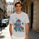 Olive T-Shirt With Fantasy Dice Castle Graphic Design