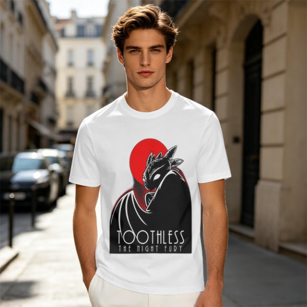 Toothless The Night Fury Dragon Graphic T-Shirt