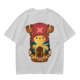Olive T-shirt with Tony Tony Chopper Graphic Print