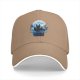 Black baseball cap with bat and full moon gothic graphic