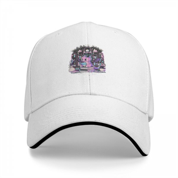 I'm a Book Dragon Baseball Cap with Cute Dragon Reading Art