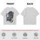 Olive Anime Dragon Graphic Short Sleeve T-Shirt