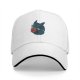 Black baseball cap featuring a cute dragon reading a red book
