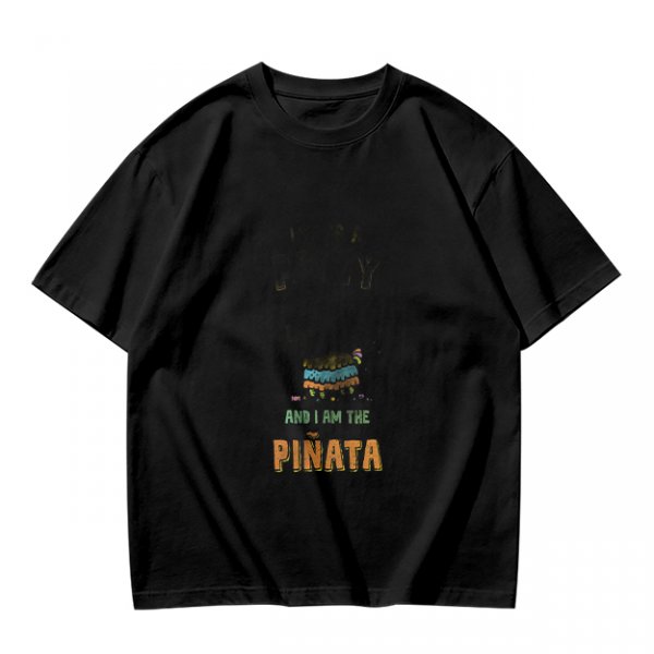 Olive graphic t-shirt with 'and i am the pinata' print
