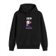 Black hoodie with cute vampire graphic and be positive text