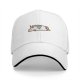 Black baseball cap with a cute lying rainbow unicorn graphic