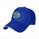 Black Baseball Cap With Stormy Sailing Ship Art Print